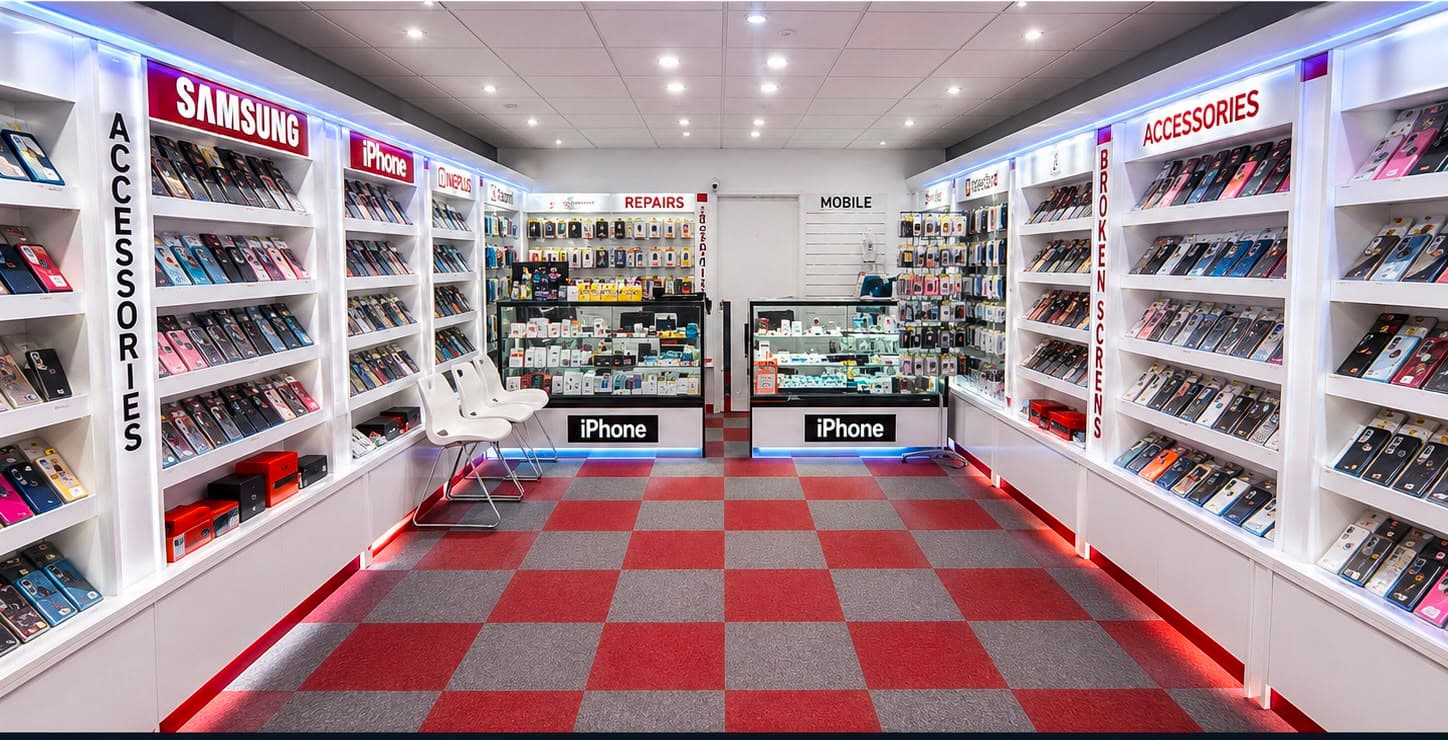 Inside the FONE FIX store